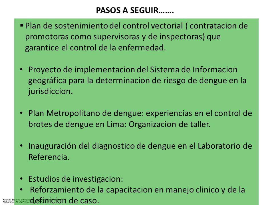 PASOS A SEGUIR……. Concluir con lo programado en zona amarilla. Intervencion frente a casos nuevos en zonas diferentes a la zona del brote.
