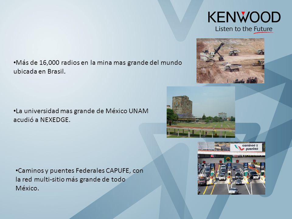 Más de 16,000 radios en la mina mas grande del mundo ubicada en Brasil.