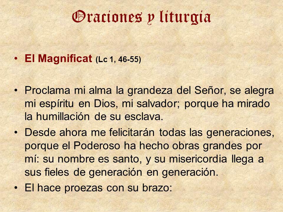 Oraciones y liturgia El Magnificat (Lc 1, 46-55)