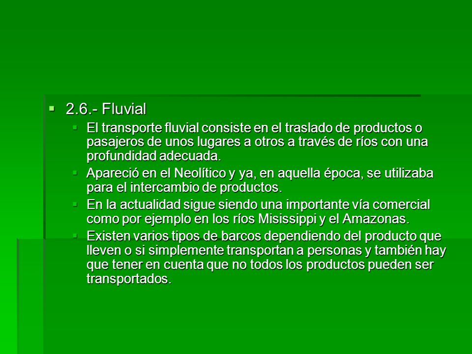 2.6.- Fluvial