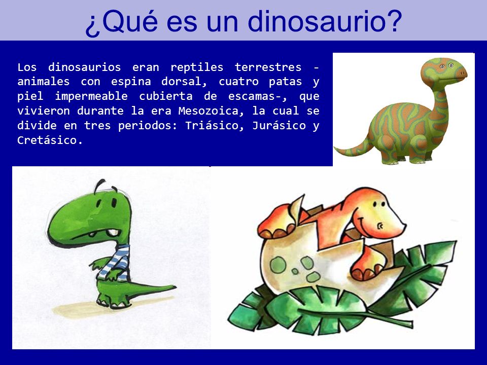 ¿Qué es un dinosaurio