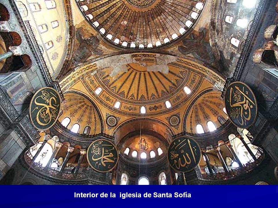 Interior de la iglesia de Santa Sofía