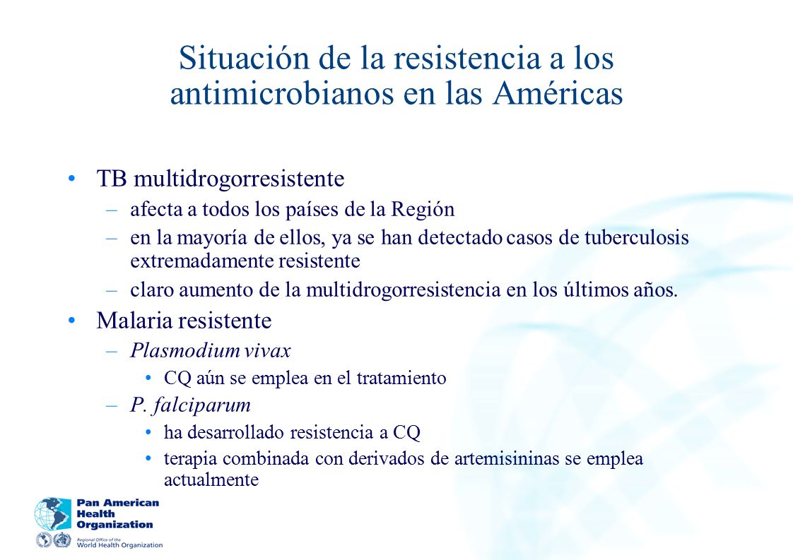Situación de la resistencia a los antimicrobianos en las Américas