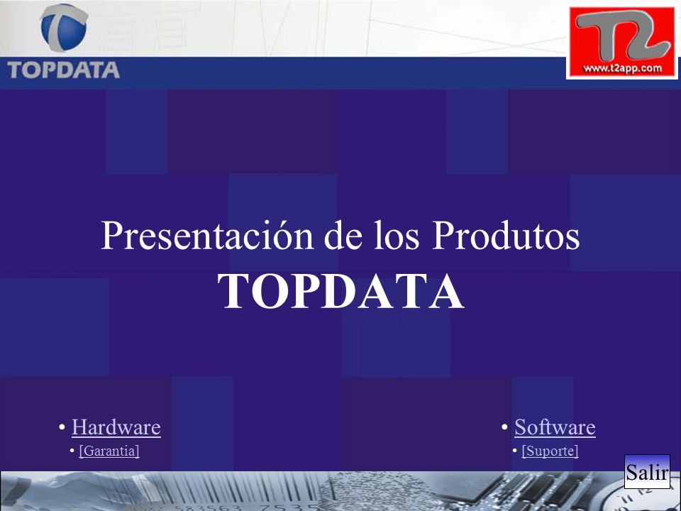 Presentación de los Produtos TOPDATA