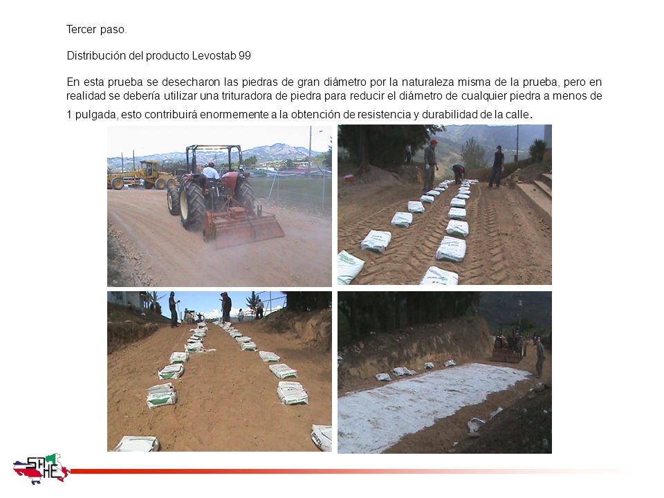 Tercer paso. Distribución del producto Levostab 99.