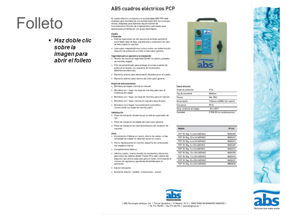 Folleto Haz doble clic sobre la imagen para abrir el folleto