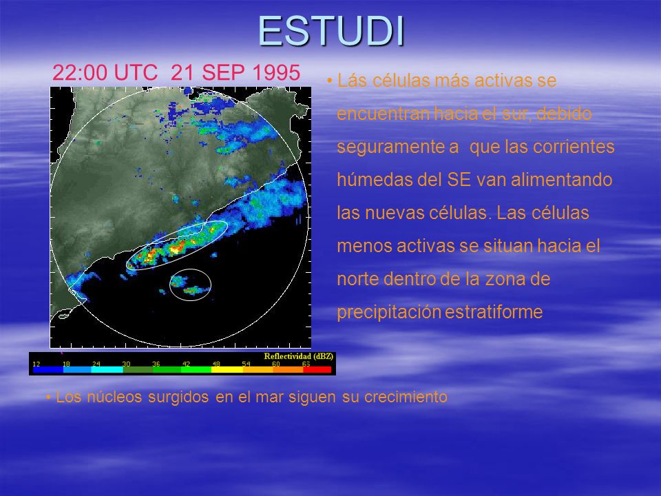 ESTUDI 22:00 UTC 21 SEP 1995 Lás células más activas se