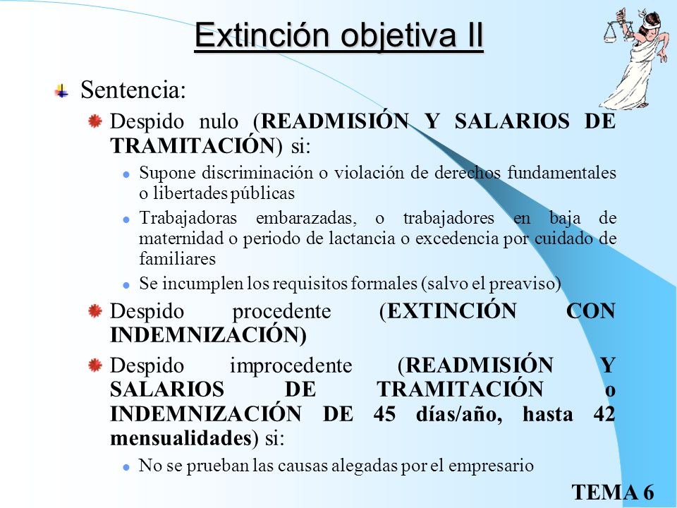 Extinción objetiva II Sentencia: