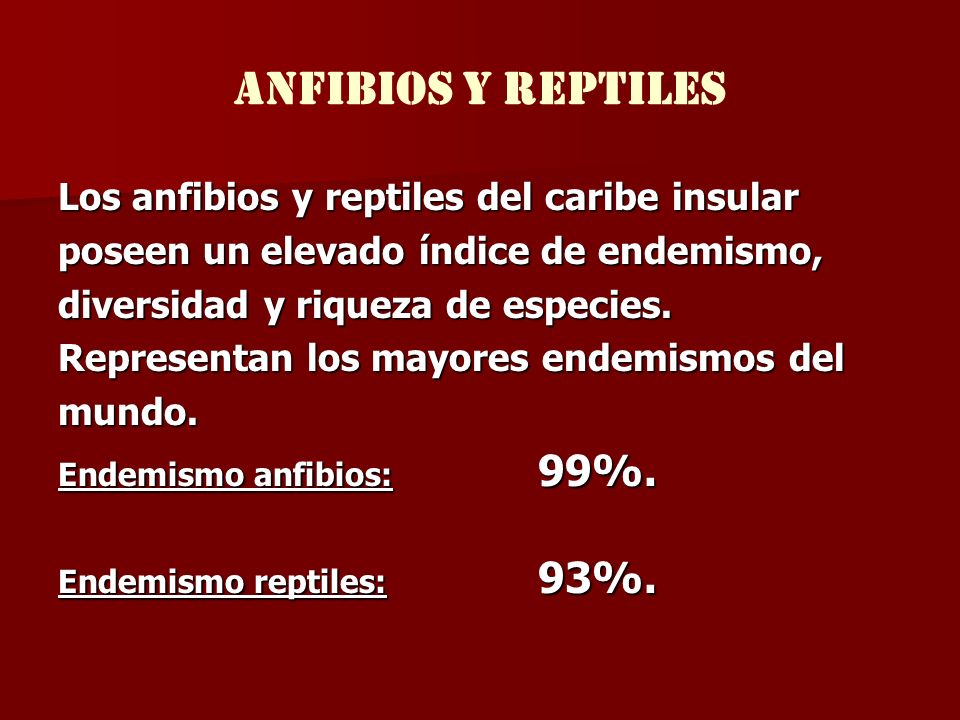 anfibios y reptiles Los anfibios y reptiles del caribe insular