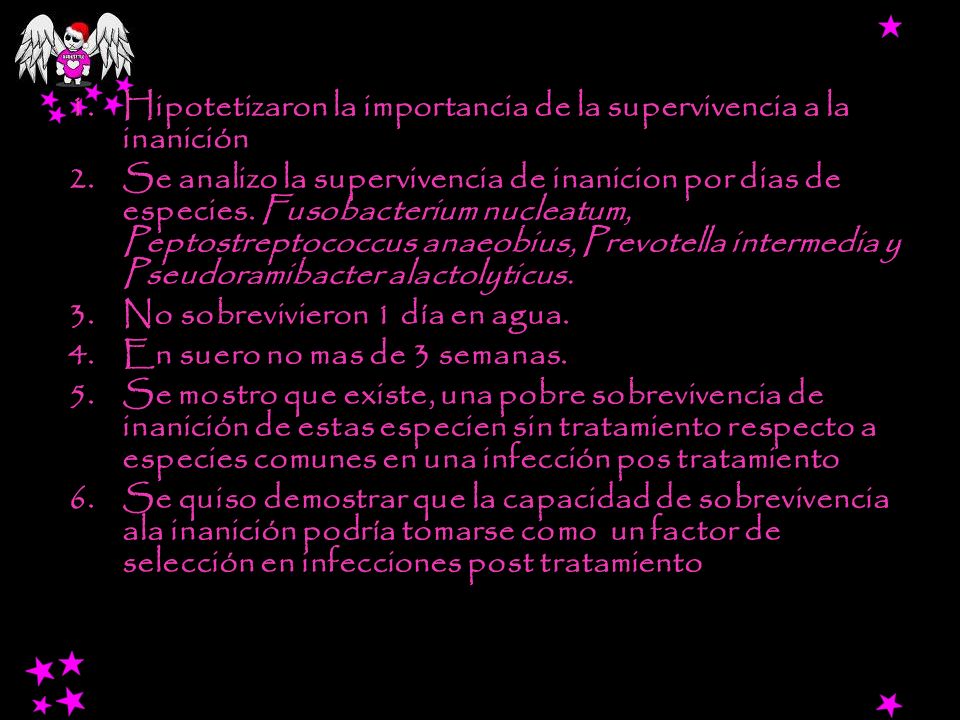 Hipotetizaron la importancia de la supervivencia a la inanición