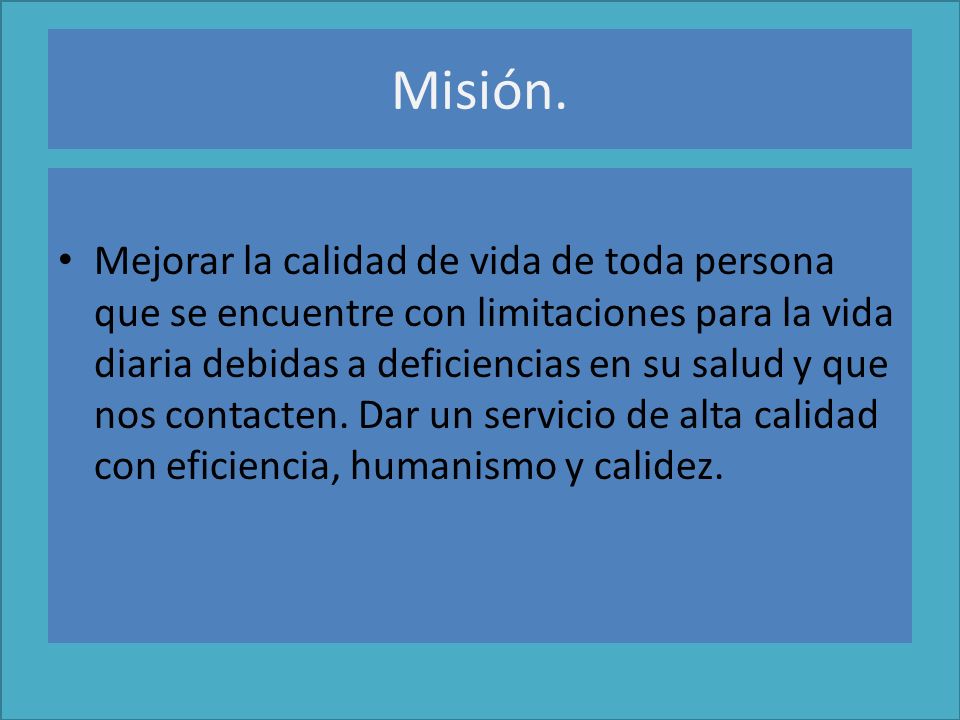 Misión.