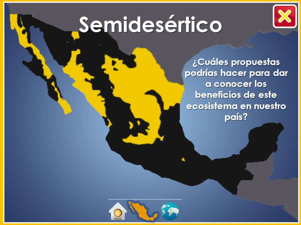 Semidesértico ¿Cuáles propuestas podrías hacer para dar a conocer los beneficios de este ecosistema en nuestro país