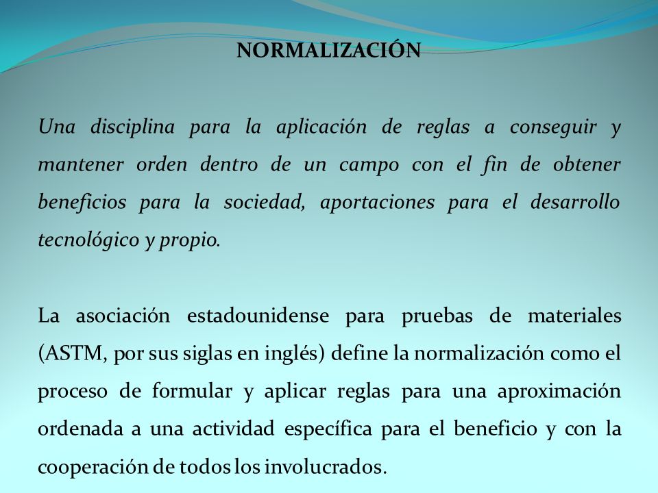 NORMALIZACIÓN