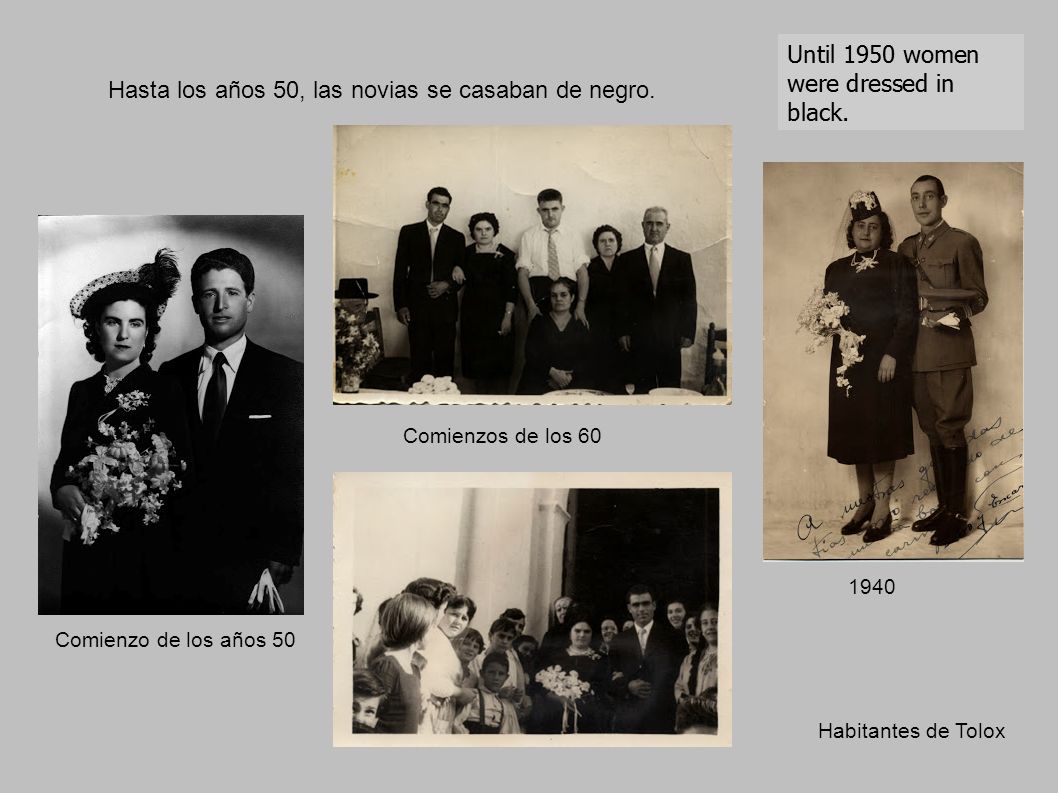 Hasta los años 50, las novias se casaban de negro.