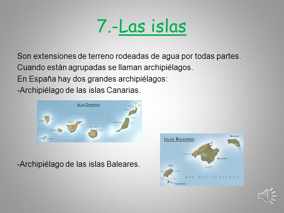 7.-Las islas