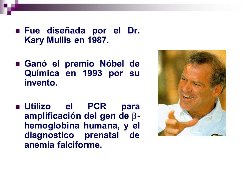 Fue diseñada por el Dr. Kary Mullis en 1987.