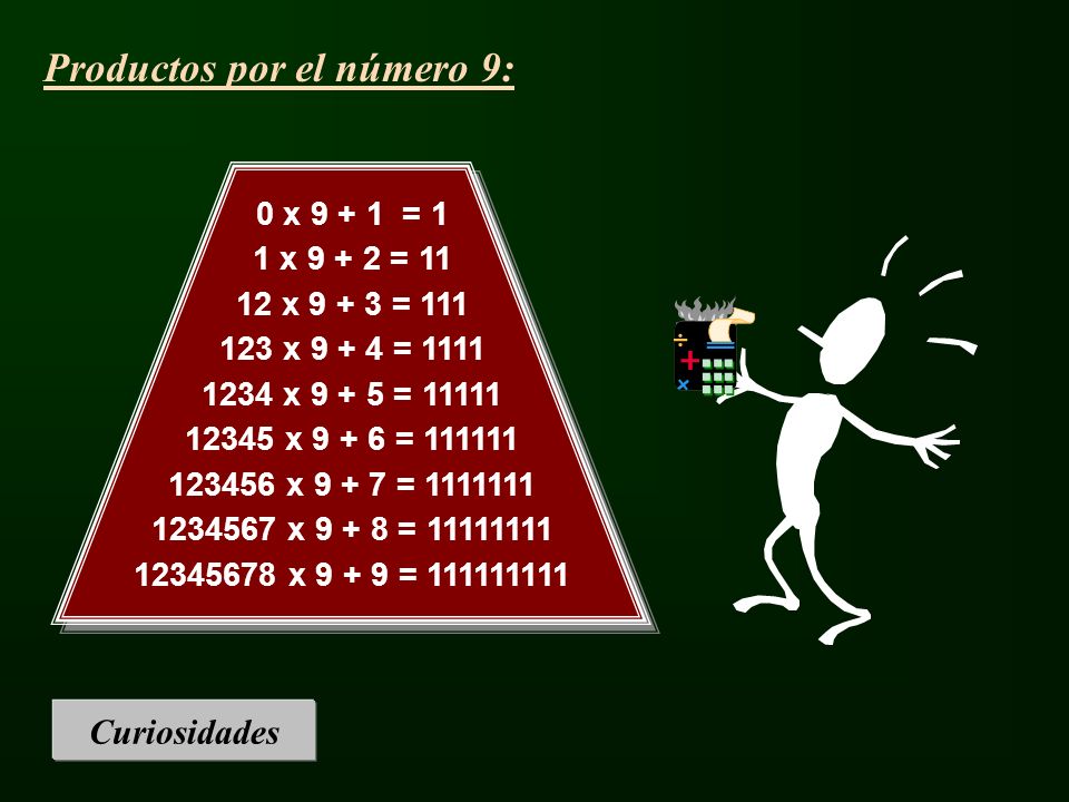Productos por el número 9: