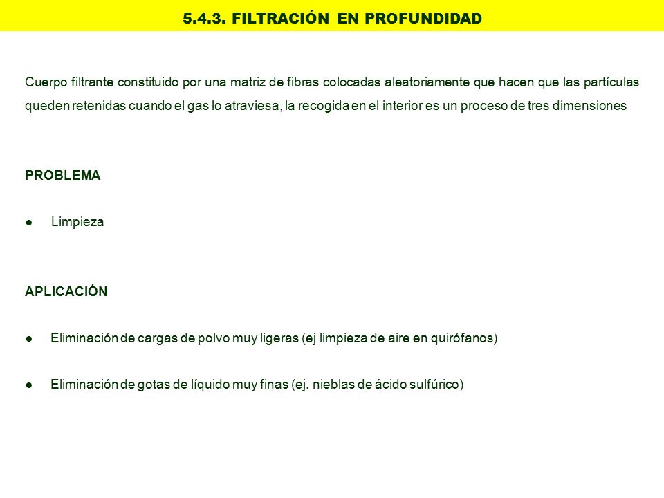 FILTRACIÓN EN PROFUNDIDAD