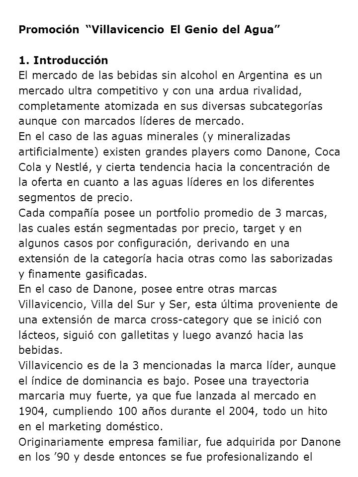 Promoción Villavicencio El Genio del Agua