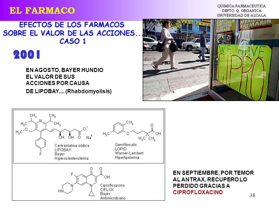 EFECTOS DE LOS FARMACOS SOBRE EL VALOR DE LAS ACCIONES...