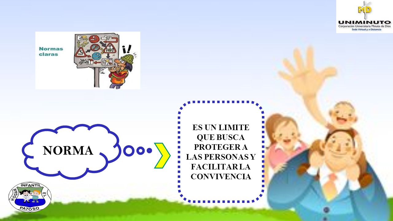 ES UN LIMITE QUE BUSCA PROTEGER A LAS PERSONAS Y FACILITAR LA CONVIVENCIA