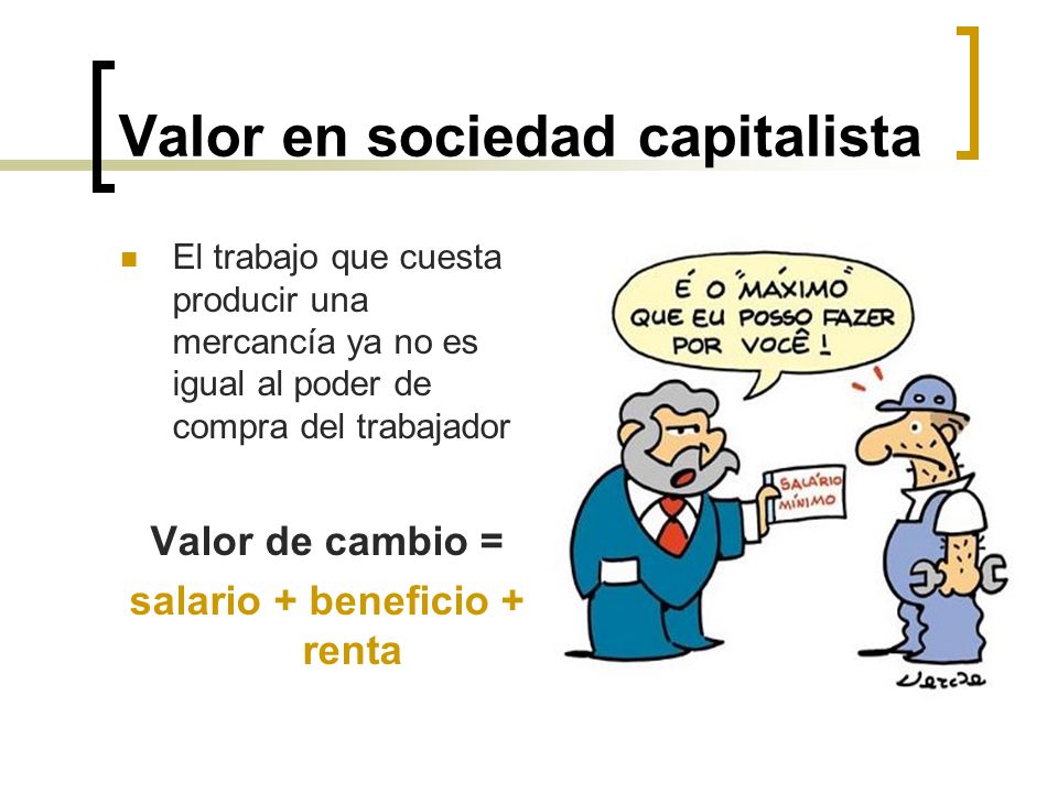 Valor en sociedad capitalista