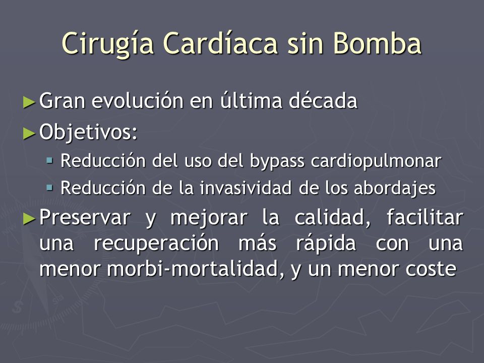 Cirugía Cardíaca sin Bomba