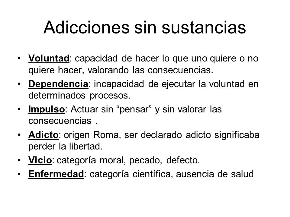 Adicciones sin sustancias