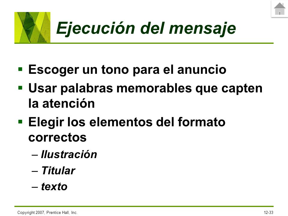 Ejecución del mensaje Escoger un tono para el anuncio