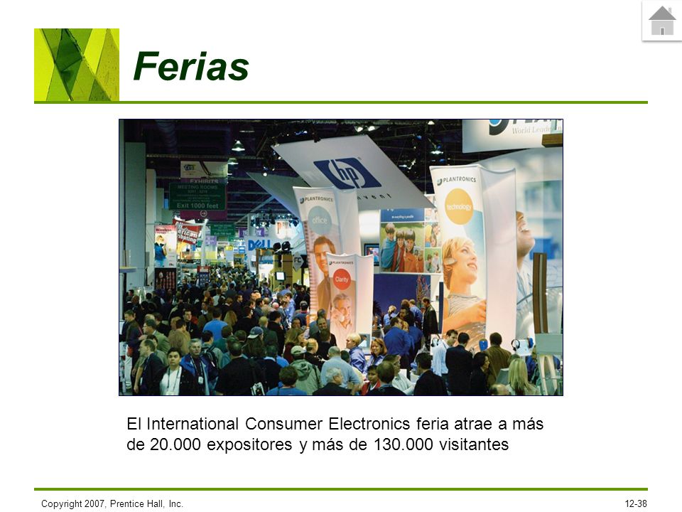 Ferias El International Consumer Electronics feria atrae a más de expositores y más de visitantes.