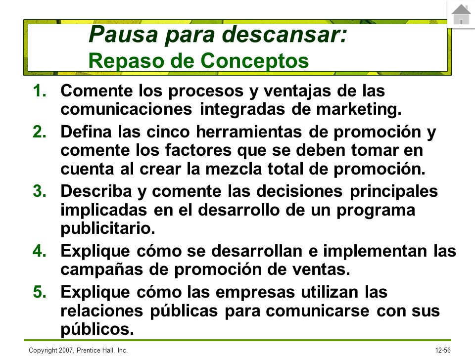 4/28/2017 Comente los procesos y ventajas de las comunicaciones integradas de marketing.