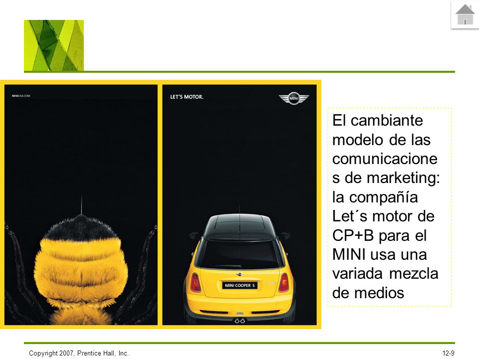 El cambiante modelo de las comunicaciones de marketing: la compañía Let´s motor de CP+B para el MINI usa una variada mezcla de medios