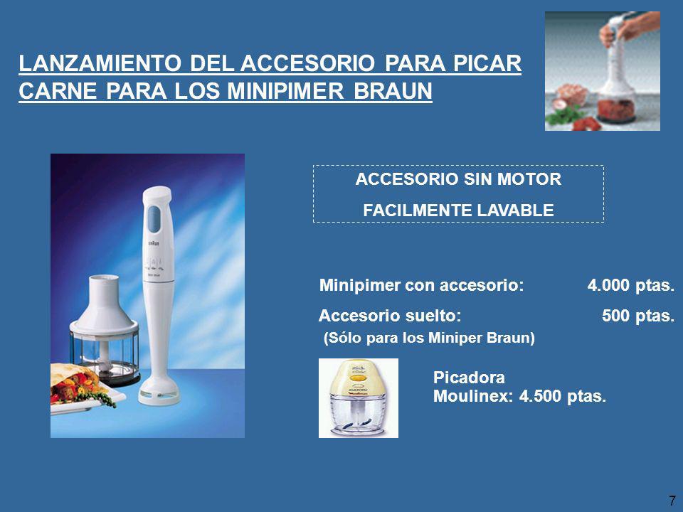 LANZAMIENTO DEL ACCESORIO PARA PICAR CARNE PARA LOS MINIPIMER BRAUN