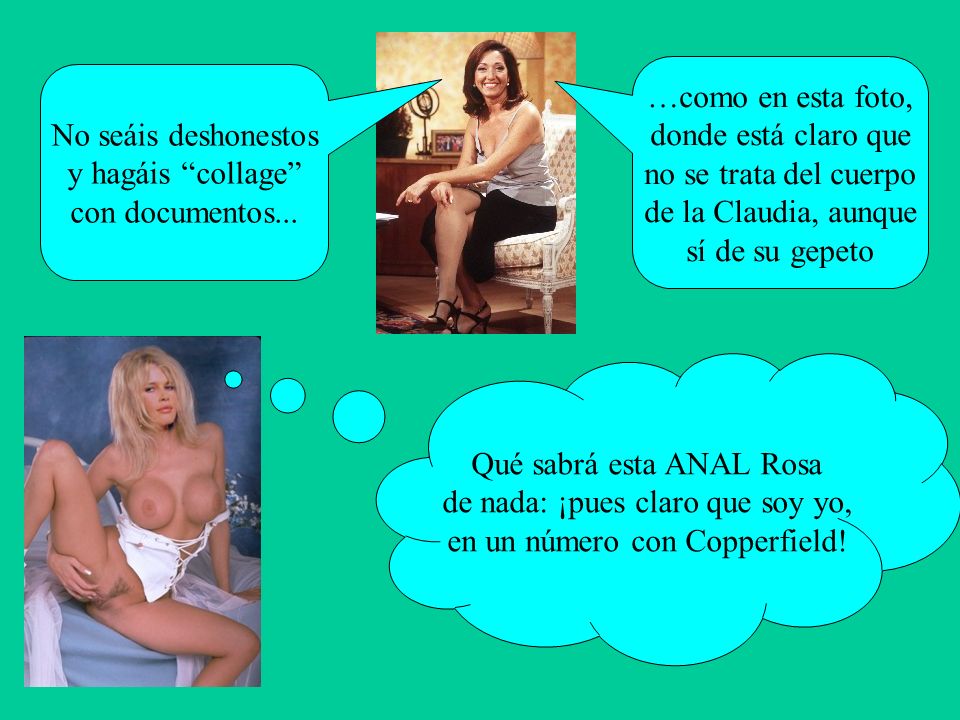 Qué sabrá esta ANAL Rosa de nada: ¡pues claro que soy yo,