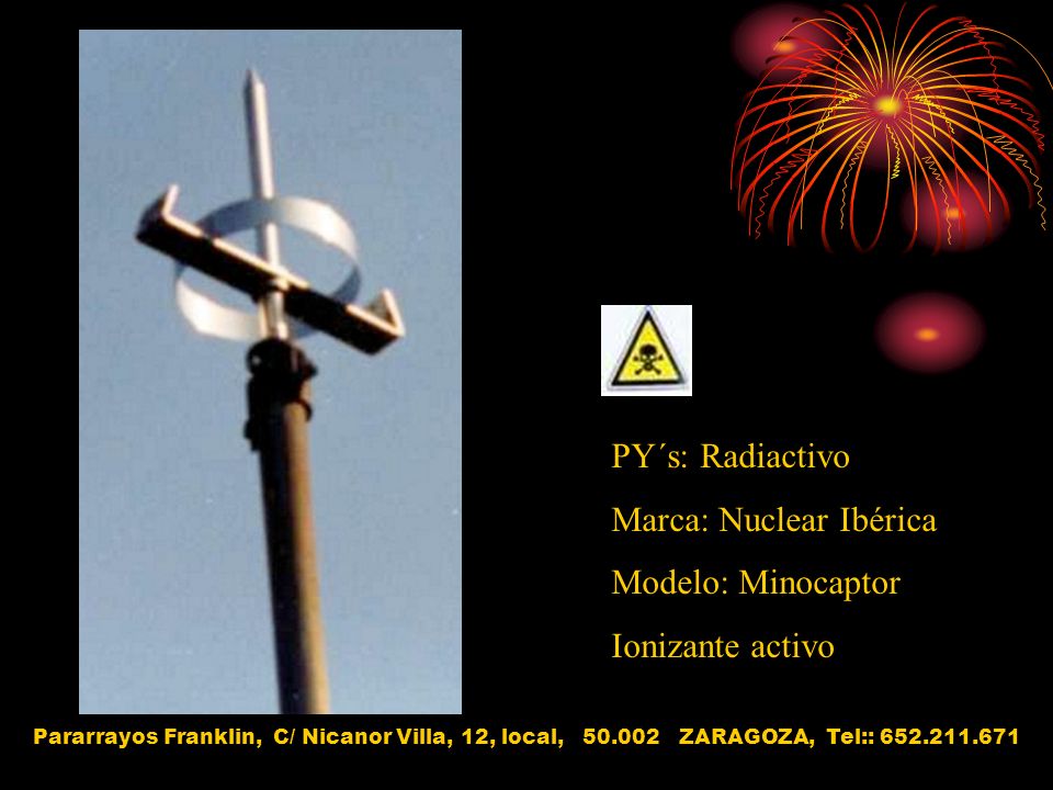Marca: Nuclear Ibérica Modelo: Minocaptor Ionizante activo