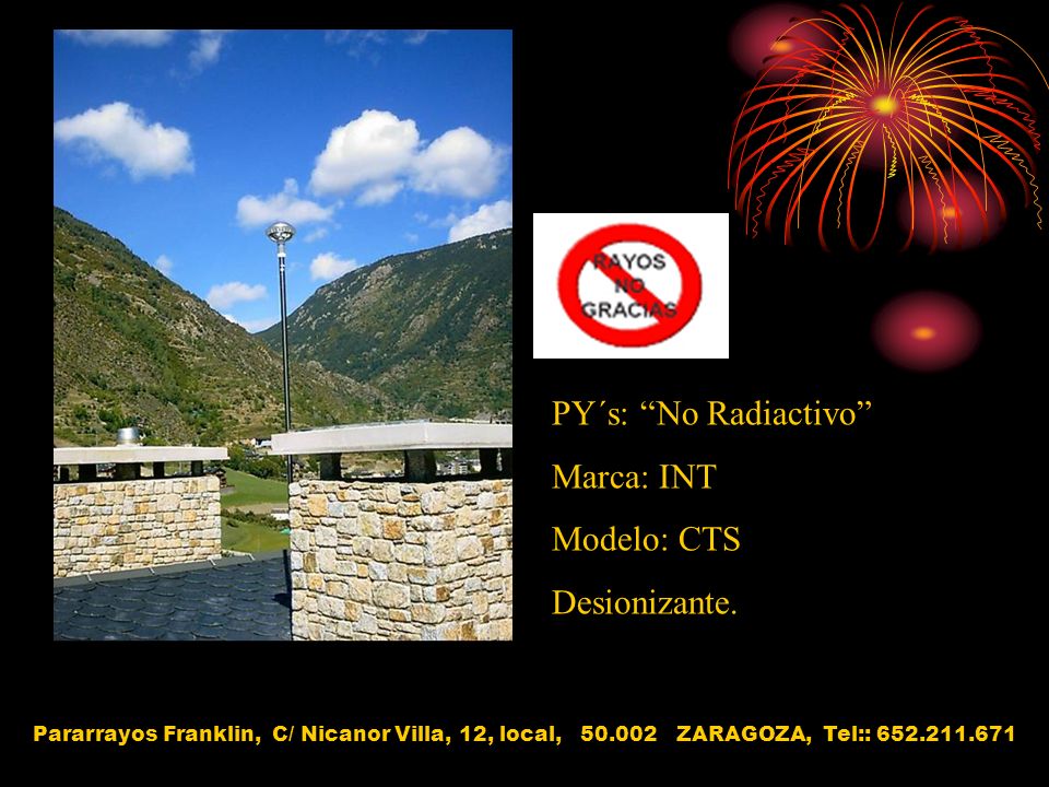 PY´s: No Radiactivo Marca: INT Modelo: CTS Desionizante.