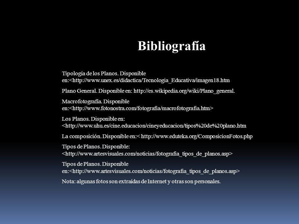 Bibliografía Tipología de los Planos. Disponible en:<