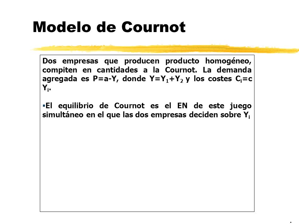Modelo de Cournot