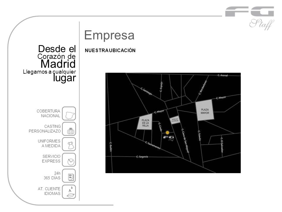 Empresa Madrid lugar Desde el Corazón de Llegamos a cualquier