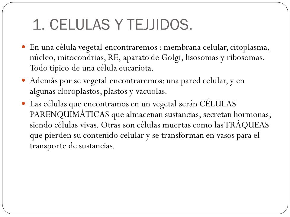 1. CELULAS Y TEJJIDOS.