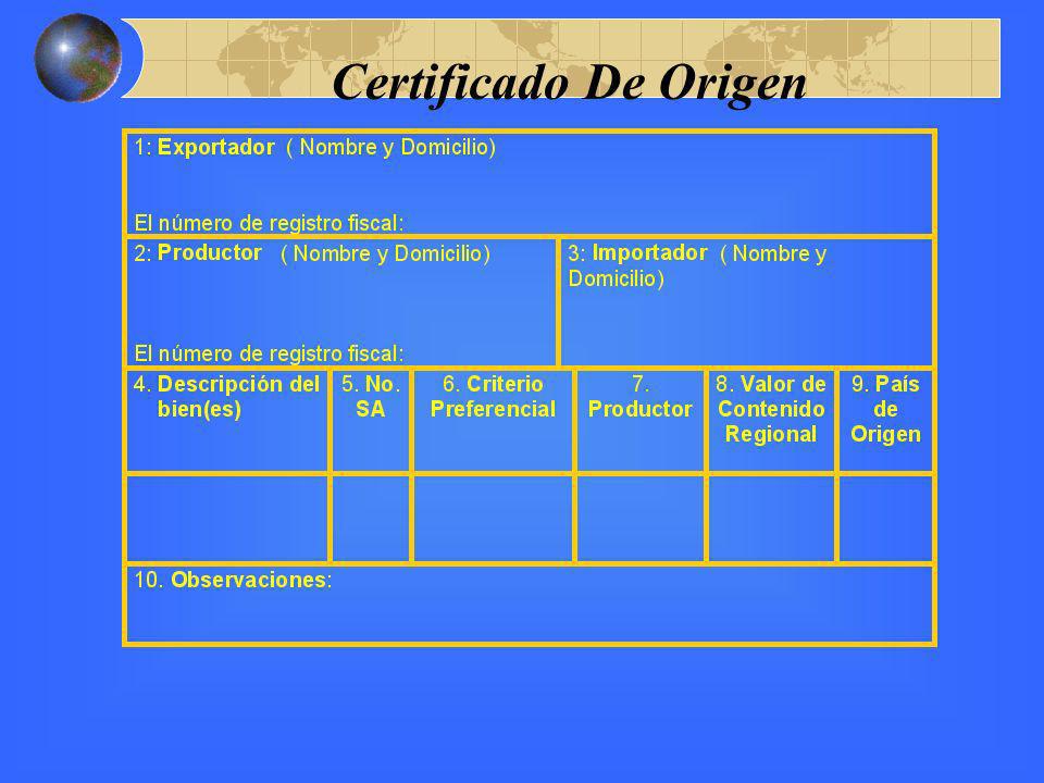 Certificado De Origen