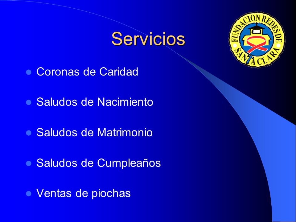 Servicios Coronas de Caridad Saludos de Nacimiento