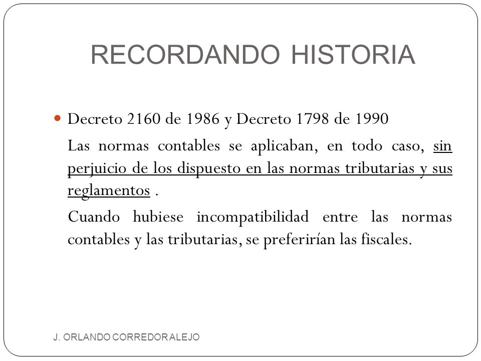 RECORDANDO HISTORIA Decreto 2160 de 1986 y Decreto 1798 de 1990