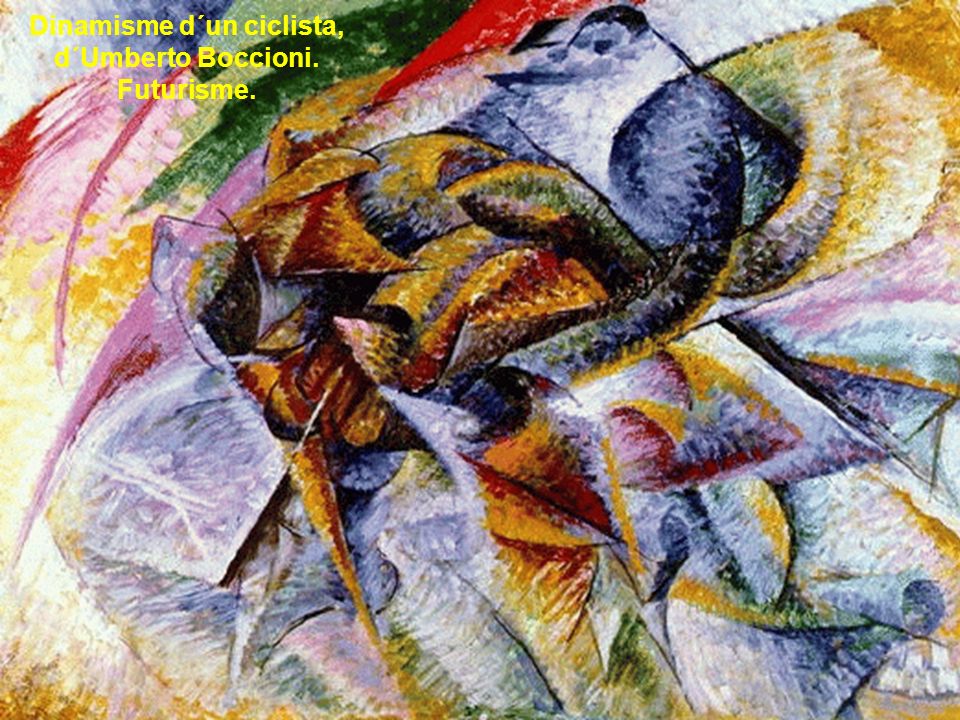 Dinamisme d´un ciclista, d´Umberto Boccioni. Futurisme.