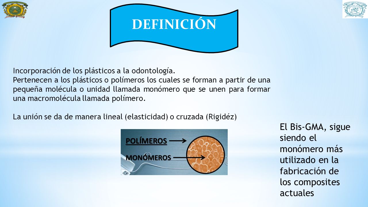 DEFINICIÓN Incorporación de los plásticos a la odontología.