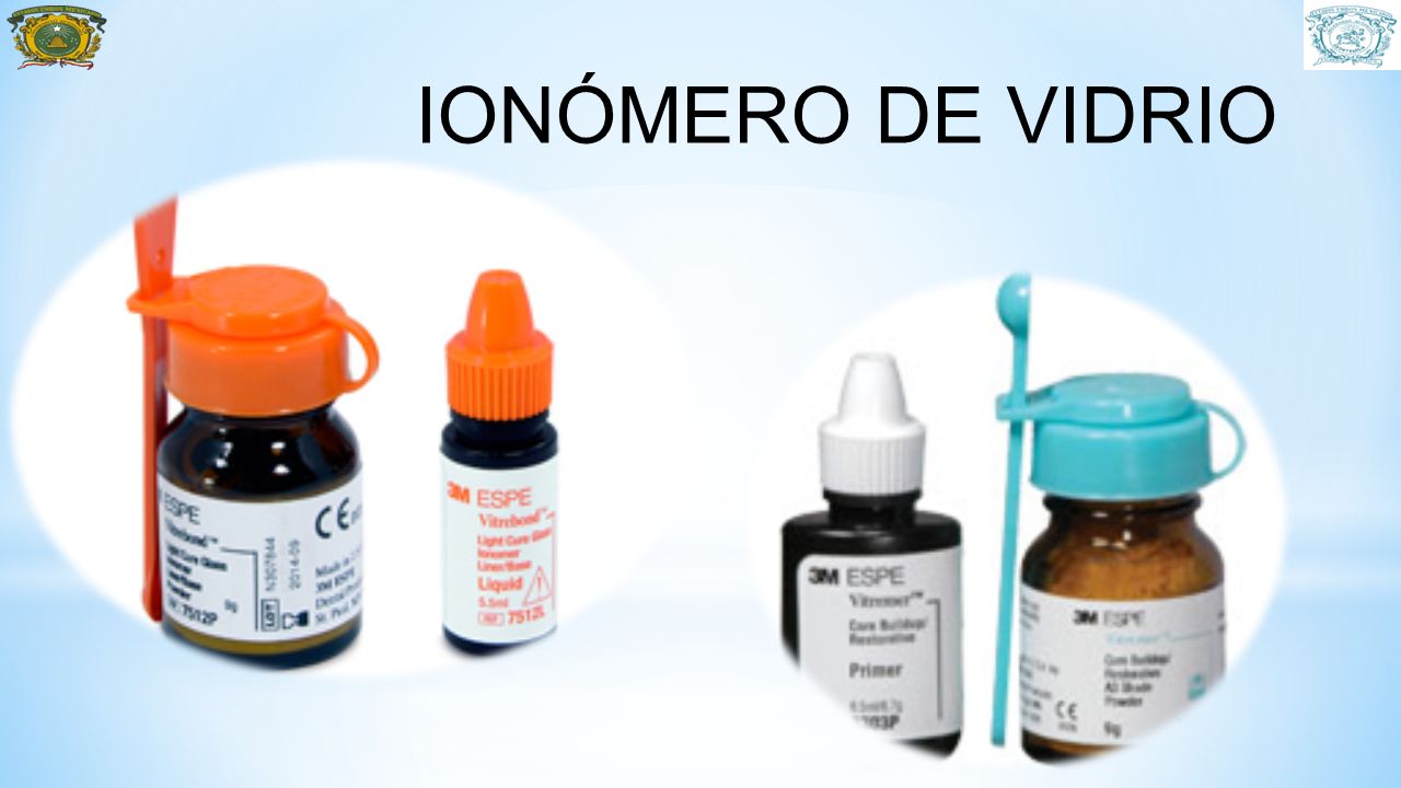 IONÓMERO DE VIDRIO Introducidos en la década de los 70 por WILSON Y KENT