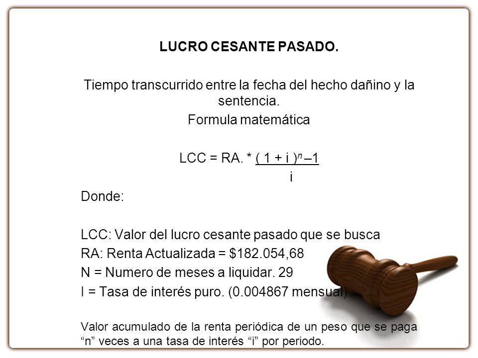 Tiempo transcurrido entre la fecha del hecho dañino y la sentencia.