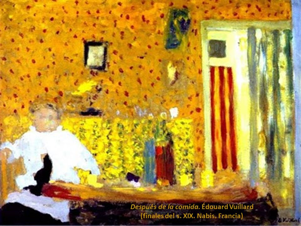 Después de la comida. Édouard Vuillard (finales del s. XIX. Nabis
