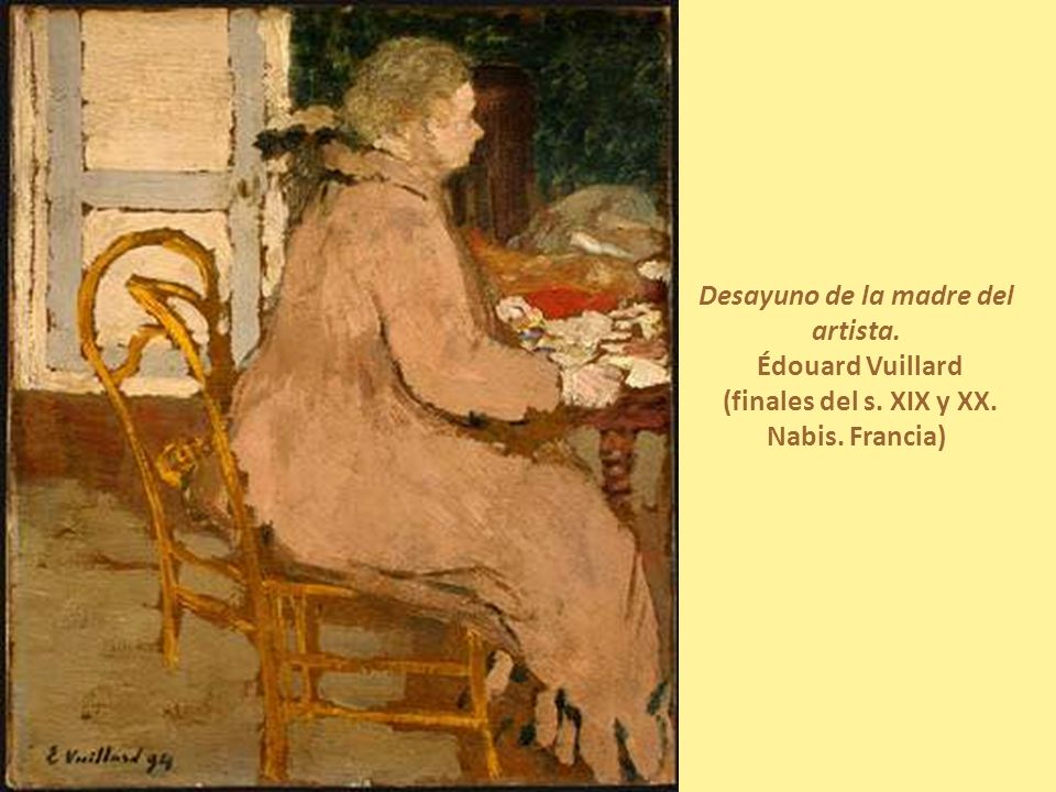 Desayuno de la madre del artista. Édouard Vuillard (finales del s