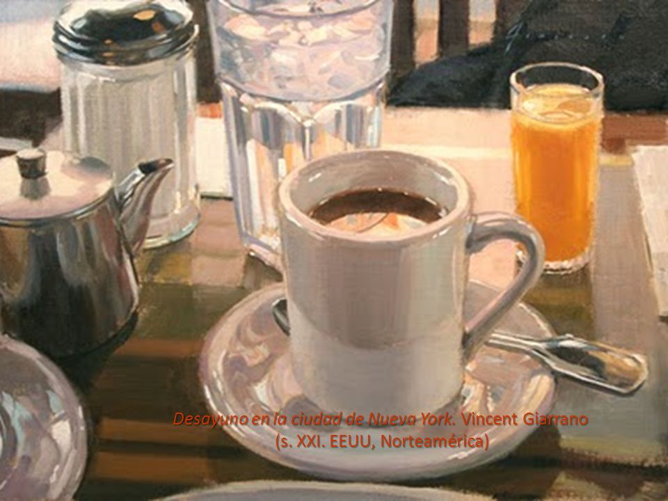 Desayuno en la ciudad de Nueva York. Vincent Giarrano